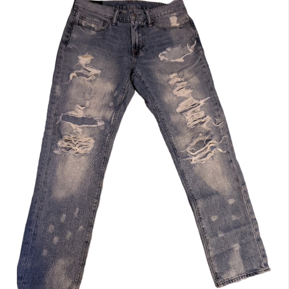 Light Washed Ripped Abercrombie Jeans